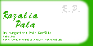 rozalia pala business card