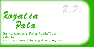 rozalia pala business card